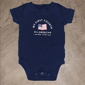 Carter’s “My First Fourth” 4th of July onesie.